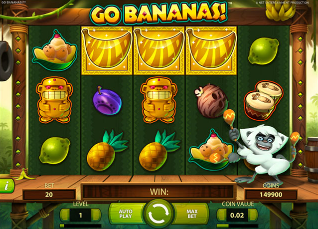 Freespins, Go Bananas, Casino, slot, videoslot, netent